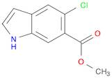 1H-Indole-6-carboxylic acid, 5-chloro-, methyl ester