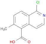 5-Isoquinolinecarboxylic acid, 1-chloro-6-methyl-
