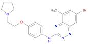 1,2,4-Benzotriazin-3-aMine, 7-broMo-5-Methyl-N-[4-[2-(1-pyrrolidinyl)ethoxy]phenyl]-