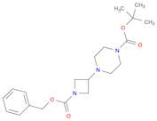 1-Piperazinecarboxylic acid, 4-[1-[(phenylmethoxy)carbonyl]-3-azetidinyl]-, 1,1-dimethylethyl ester
