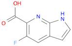 1H-Pyrrolo[2,3-b]pyridine-6-carboxylic acid, 5-fluoro-