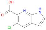 1H-Pyrrolo[2,3-b]pyridine-6-carboxylic acid, 5-chloro-