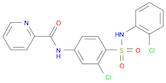 2-Pyridinecarboxamide, N-[3-chloro-4-[[(2-chlorophenyl)amino]sulfonyl]phenyl]-