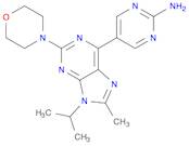 2-Pyrimidinamine, 5-[8-methyl-9-(1-methylethyl)-2-(4-morpholinyl)-9H-purin-6-yl]-