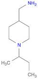 4-Piperidinemethanamine, 1-(1-methylpropyl)-
