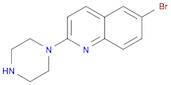 Quinoline, 6-bromo-2-(1-piperazinyl)-