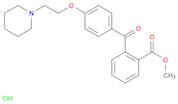 Benzoic acid, 2-[4-[2-(1-piperidinyl)ethoxy]benzoyl]-, methyl ester, hydrochloride (1:1)