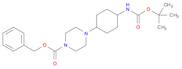 1-Piperazinecarboxylic acid, 4-[4-[[(1,1-dimethylethoxy)carbonyl]amino]cyclohexyl]-, phenylmethyl …