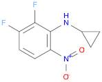 Benzenamine, N-cyclopropyl-2,3-difluoro-6-nitro-