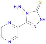 3H-1,2,4-Triazole-3-thione, 4-amino-2,4-dihydro-5-(2-pyrazinyl)-