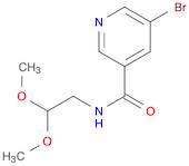 3-Pyridinecarboxamide, 5-bromo-N-(2,2-dimethoxyethyl)-