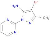 1H-Pyrazol-5-amine, 4-bromo-3-methyl-1-(2-pyrimidinyl)-