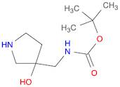 Carbamic acid, [(3-hydroxy-3-pyrrolidinyl)methyl]-, 1,1-dimethylethyl ester (9CI)