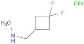 Cyclobutanemethanamine, 3,3-difluoro-N-methyl-, hydrochloride (1:1)