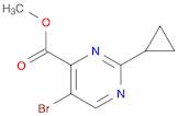 4-Pyrimidinecarboxylic acid, 5-bromo-2-cyclopropyl-, methyl ester