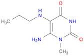 2,4(1H,3H)-Pyrimidinedione, 6-amino-1-methyl-5-(propylamino)-