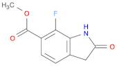 1H-Indole-6-carboxylic acid, 7-fluoro-2,3-dihydro-2-oxo-, methyl ester