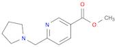 3-Pyridinecarboxylic acid, 6-(1-pyrrolidinylmethyl)-, methyl ester