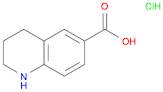 6-Quinolinecarboxylic acid, 1,2,3,4-tetrahydro-, hydrochloride (1:1)