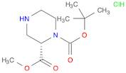 1,2-Piperazinedicarboxylic acid, 1-(1,1-dimethylethyl) 2-methyl ester, hydrochloride (1:1), (2S)-