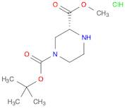 1,3-Piperazinedicarboxylic acid, 1-(1,1-dimethylethyl) 3-methyl ester, hydrochloride (1:1), (3R)-