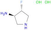 3-Pyrrolidinamine, 4-fluoro-, hydrochloride (1:2), (3R,4R)-rel-