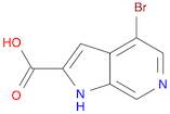1H-Pyrrolo[2,3-c]pyridine-2-carboxylic acid, 4-bromo-