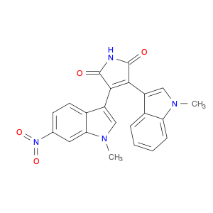 1H-Pyrrole-2,5-dione, 3-(1-methyl-1H-indol-3-yl)-4-(1-methyl-6-nitro-1H-indol-3-yl)-