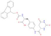 L-Phenylalanine, N-[(9H-fluoren-9-ylmethoxy)carbonyl]-4-[[[(4S)-hexahydro-2,6-dioxo-4-pyrimidinyl]…
