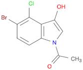 Ethanone, 1-(5-bromo-4-chloro-3-hydroxy-1H-indol-1-yl)-