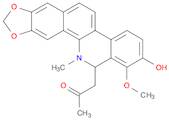 2-Propanone, 1-(12,13-dihydro-2-hydroxy-1-methoxy-12-methyl[1,3]benzodioxolo[5,6-c]phenanthridin-13-yl)-