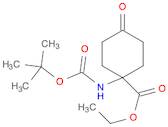 Cyclohexanecarboxylic acid, 1-[[(1,1-dimethylethoxy)carbonyl]amino]-4-oxo-, ethyl ester
