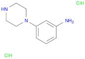 Benzenamine, 3-(1-piperazinyl)-, hydrochloride (1:2)