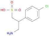 Benzeneethanesulfonic acid, β-(aminomethyl)-4-chloro-