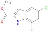 1H-Indole-2-carboxylic acid, 5-chloro-7-fluoro-, methyl ester