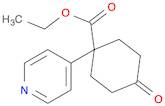 Cyclohexanecarboxylic acid, 4-oxo-1-(4-pyridinyl)-, ethyl ester