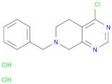 Pyrido[3,4-d]pyrimidine, 4-chloro-5,6,7,8-tetrahydro-7-(phenylmethyl)-, hydrochloride (1:2)