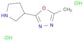 1,3,4-Oxadiazole, 2-methyl-5-(3-pyrrolidinyl)-, hydrochloride (1:2)