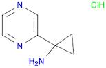 Cyclopropanamine, 1-(2-pyrazinyl)-, hydrochloride (1:1)