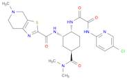 Ethanediamide, N1-(5-chloro-2-pyridinyl)-N2-[(1R,2S,4R)-4-[(dimethylamino)carbonyl]-2-[[(4,5,6,7-tetrahydro-5-methylthiazolo[5,4-c]pyridin-2-yl)carbonyl]amino]cyclohexyl]-