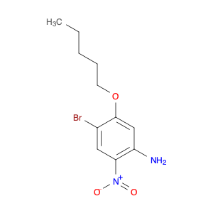 Benzenamine, 4-bromo-2-nitro-5-(pentyloxy)-