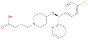 1-Piperidinebutanoic acid, 4-[(S)-(4-chlorophenyl)-2-pyridinylmethoxy]-