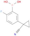 Boronic acid, B-[5-(1-cyanocyclopropyl)-2-fluorophenyl]-