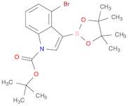 1H-Indole-1-carboxylic acid, 4-bromo-3-(4,4,5,5-tetramethyl-1,3,2-dioxaborolan-2-yl)-, 1,1-dimethylethyl ester