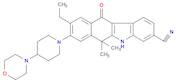 5H-Benzo[b]carbazole-3-carbonitrile, 9-ethyl-6,11-dihydro-6,6-dimethyl-8-[4-(4-morpholinyl)-1-piperidinyl]-11-oxo-