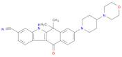 5H-Benzo[b]carbazole-3-carbonitrile, 6,11-dihydro-6,6-dimethyl-8-[4-(4-morpholinyl)-1-piperidinyl]-11-oxo-