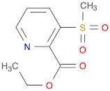 2-Pyridinecarboxylic acid, 3-(methylsulfonyl)-, ethyl ester