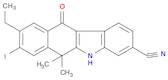 5H-Benzo[b]carbazole-3-carbonitrile, 9-ethyl-6,11-dihydro-8-iodo-6,6-dimethyl-11-oxo-