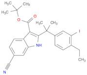 1H-Indole-3-carboxylic acid, 6-cyano-2-[1-(4-ethyl-3-iodophenyl)-1-methylethyl]-, 1,1-dimethylethy…