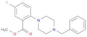 Benzoic acid, 5-fluoro-2-[4-(phenylmethyl)-1-piperazinyl]-, methyl ester